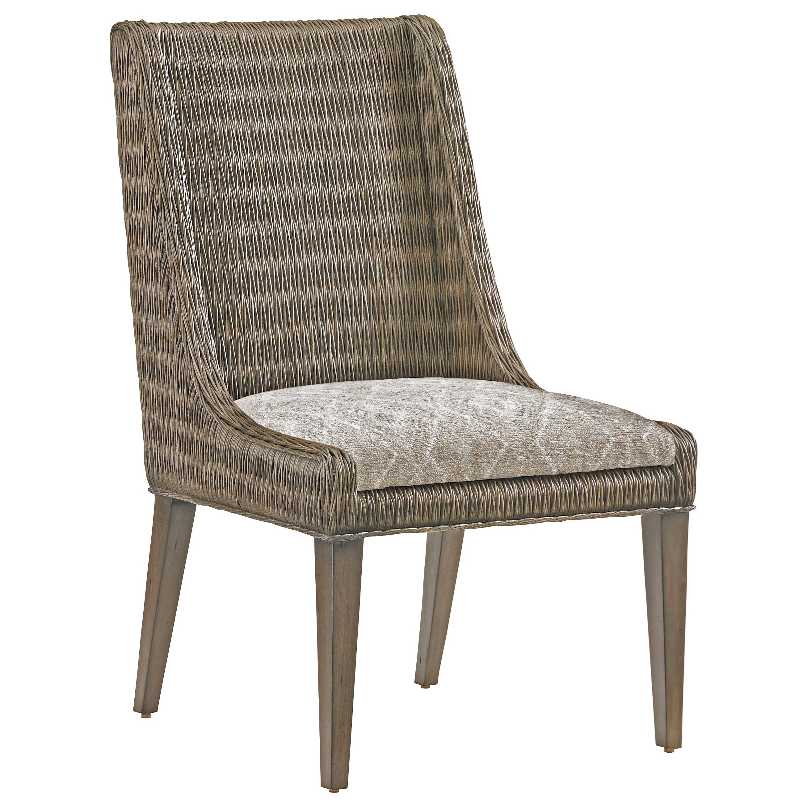 Tommy Bahama Home Cypress Point 562 882 Brandon Woven Rattan Side